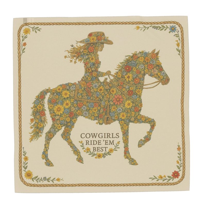 The Prairie Bloom Silk Scarf