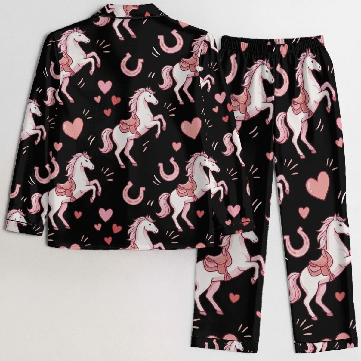 Midnight Cowgirl Hearts Pajama Set